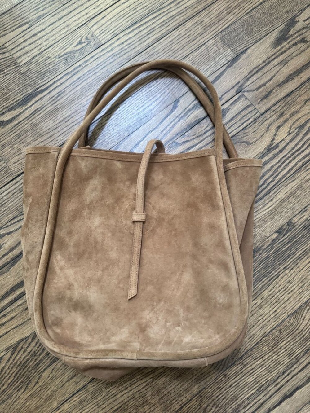 Oliveve OLIVEVE Ellis Hobo Tote Bag Pane Italian Leather Suede - Picture 3 of 9